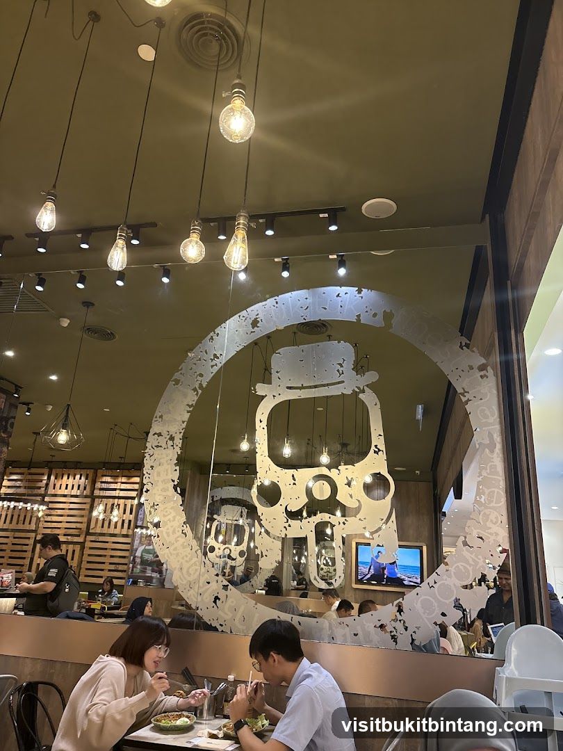 Restaurant Interior with Decorative Window