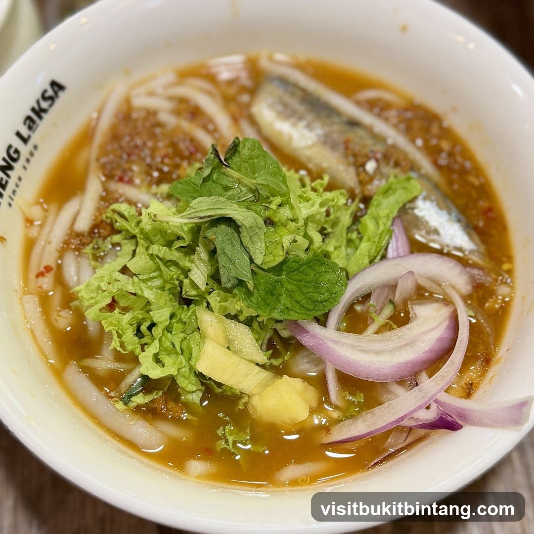 Laksa with Fish and Vegetables