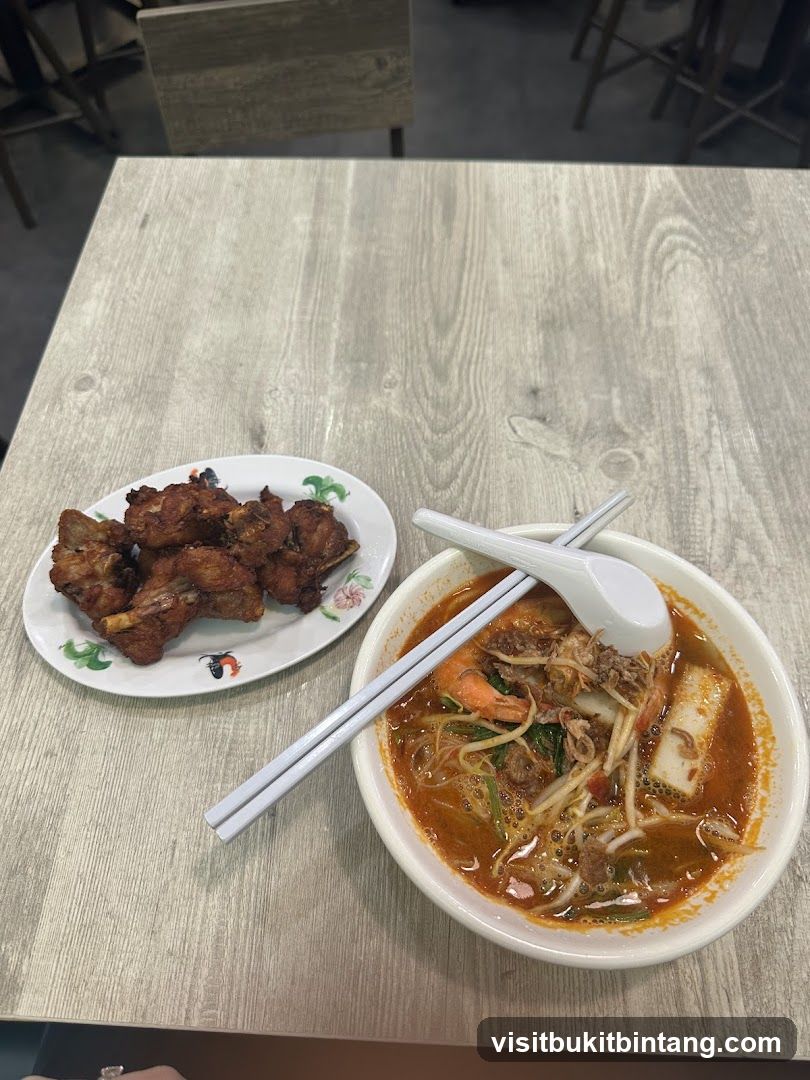 Noodle Soup and Fried Ribs