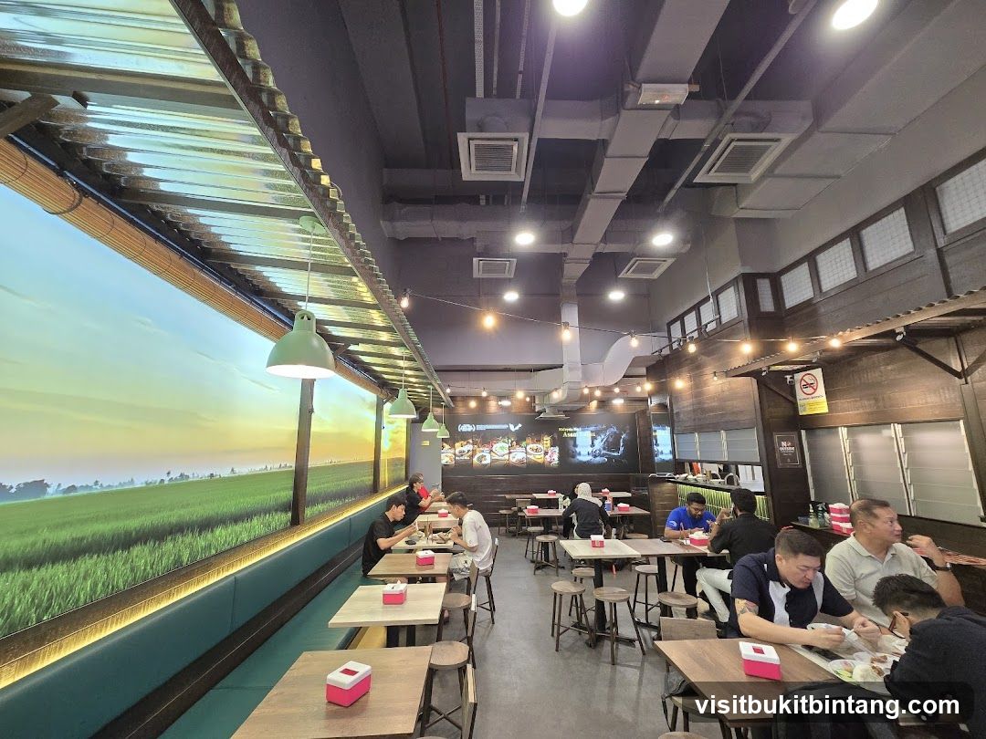 Restaurant Interior with Diners