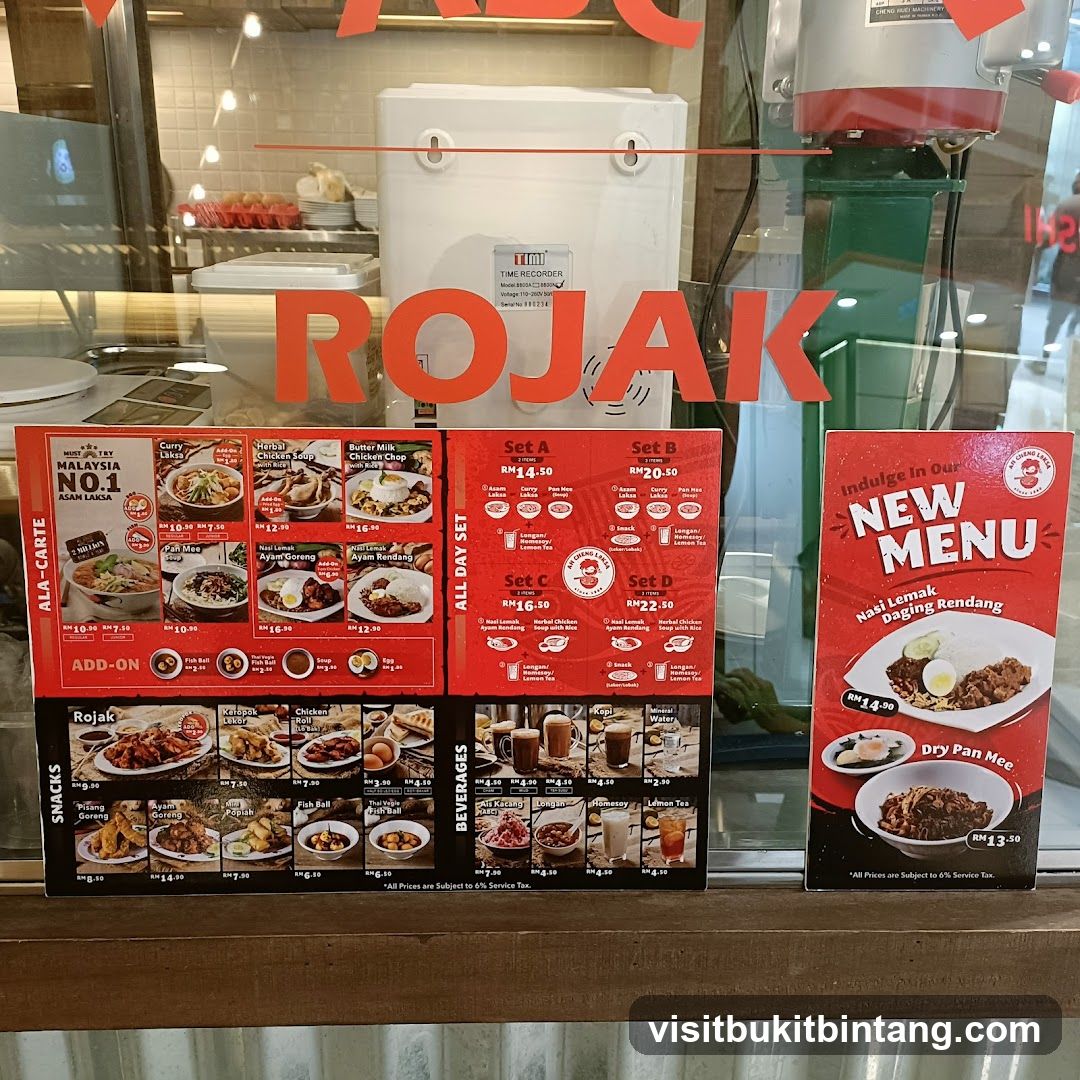 Rojak Menu
