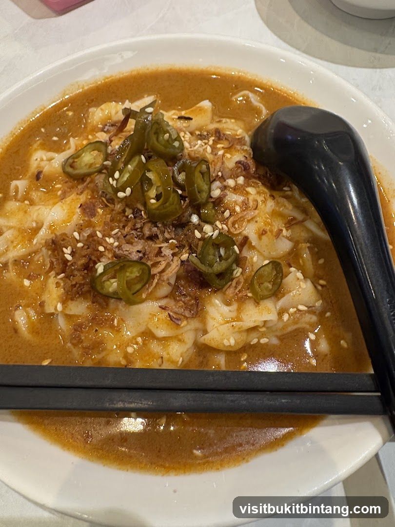 Noodle Soup with Sliced Chilies