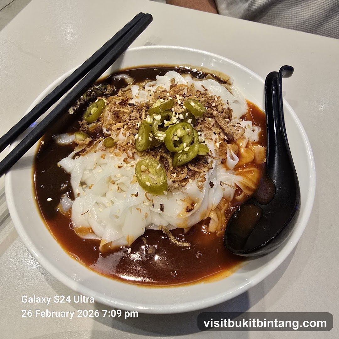 Noodle Dish with Chili and Crispy Onions