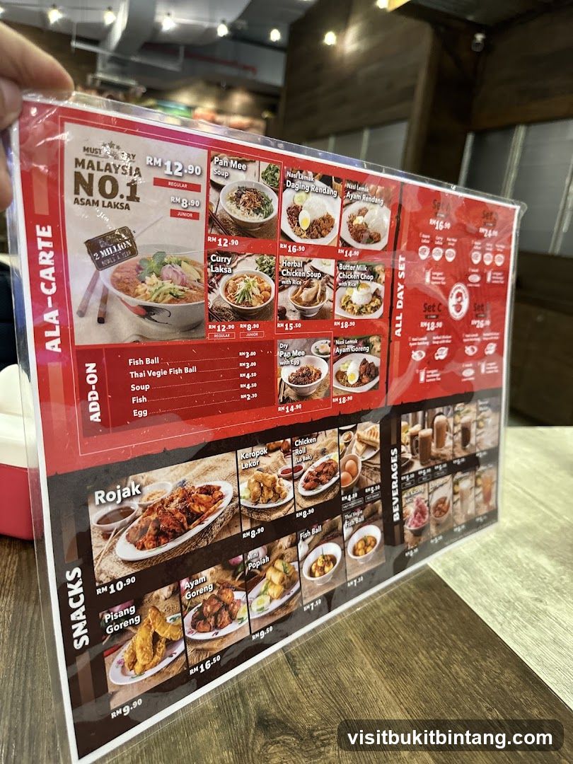Ala-Carte Menu