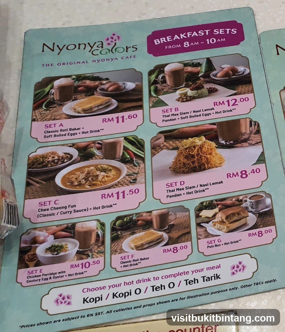 Nyonya Colors Breakfast Sets