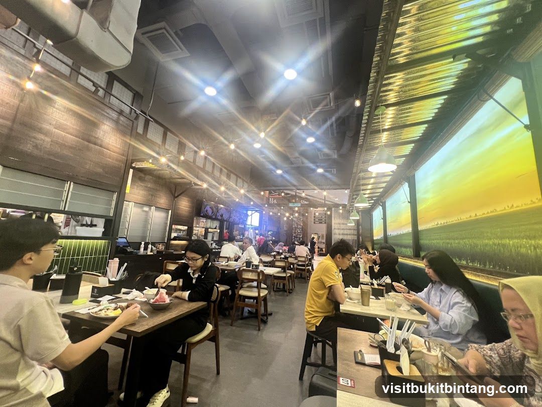 Restaurant Interior with Diners