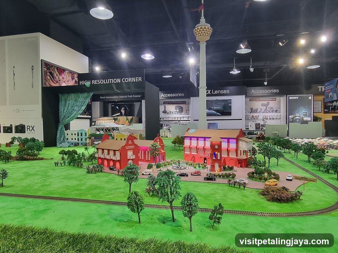 Miniature City Display at Exhibition