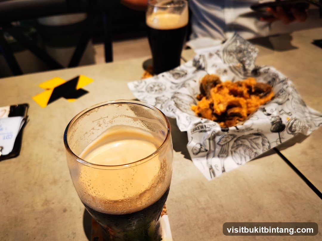 Beer and Appetizers at a Brew House