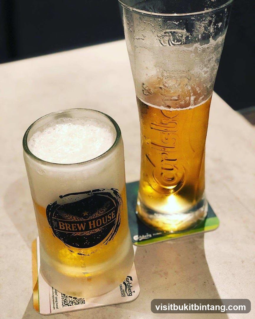 Two glasses of beer