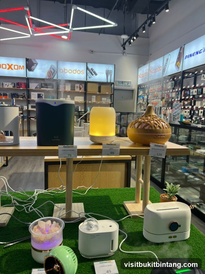 Humidifiers and Diffusers Display