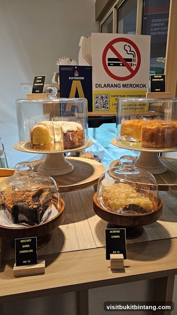 Cakes on display