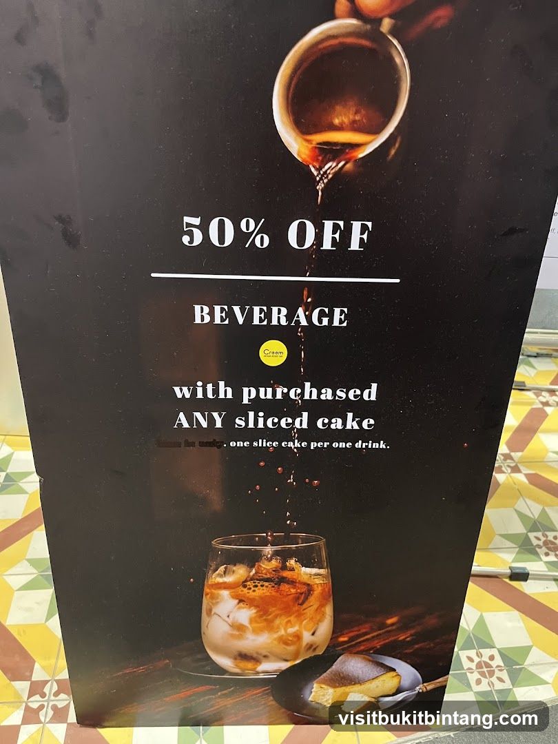 50% Off Beverage Promotion