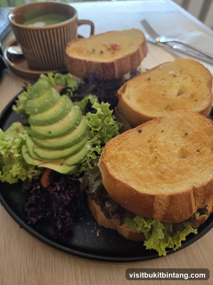 Sandwich with Avocado and Greens