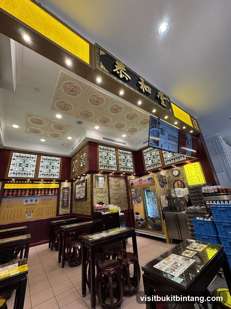 Traditional Herbal Jelly Shop Interior