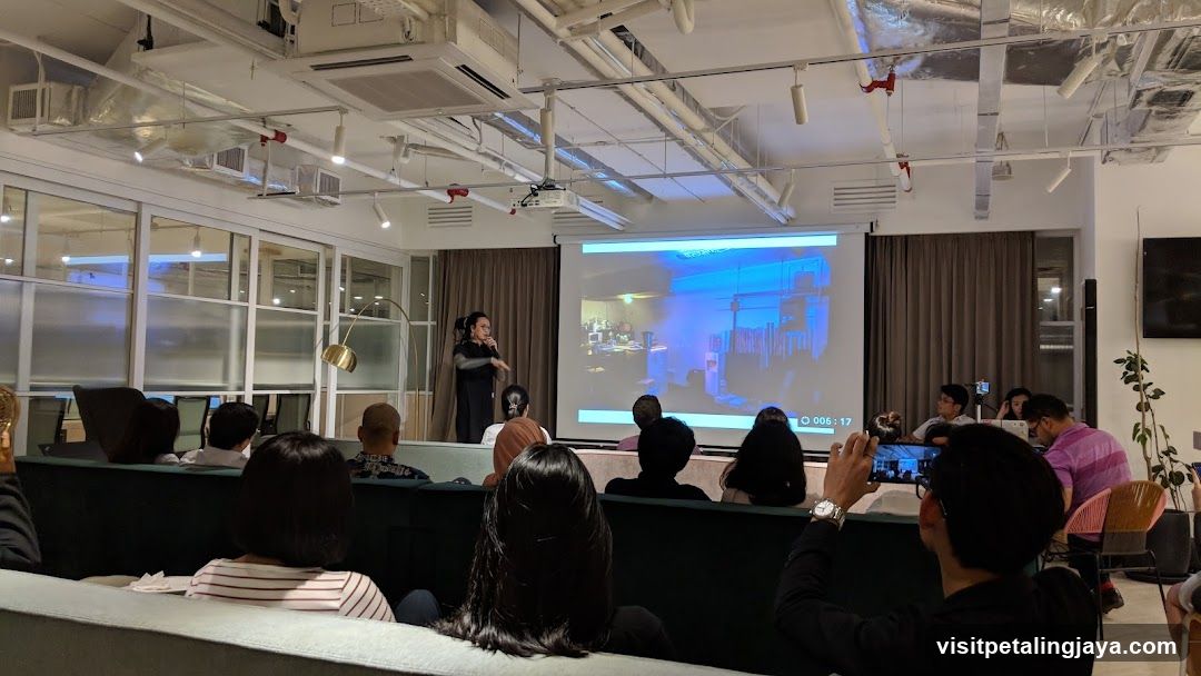 Presentation in a modern office space