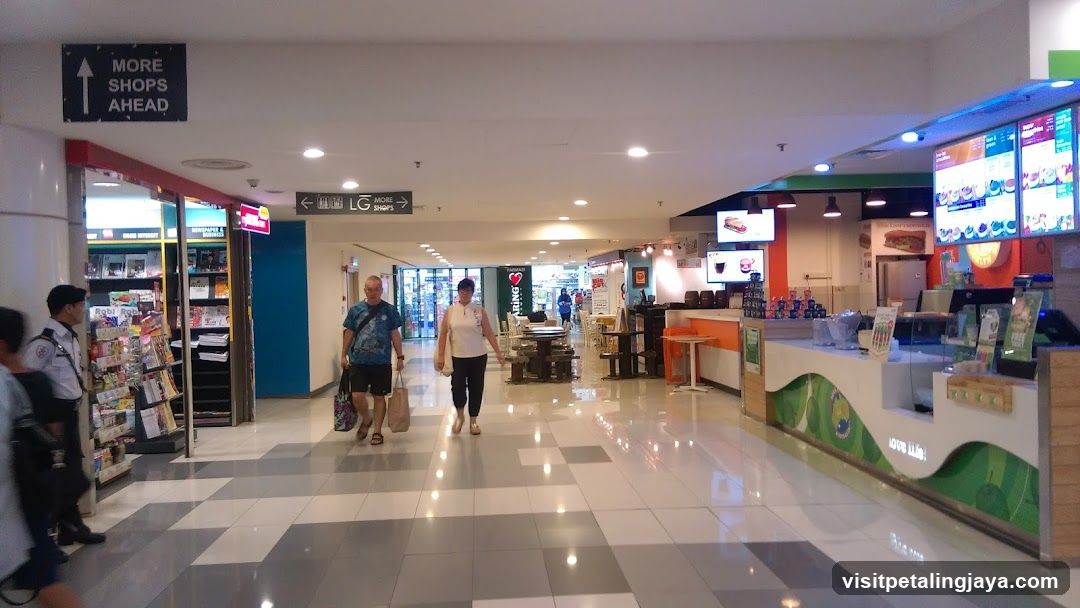 Mall Corridor with Shops and Food Court