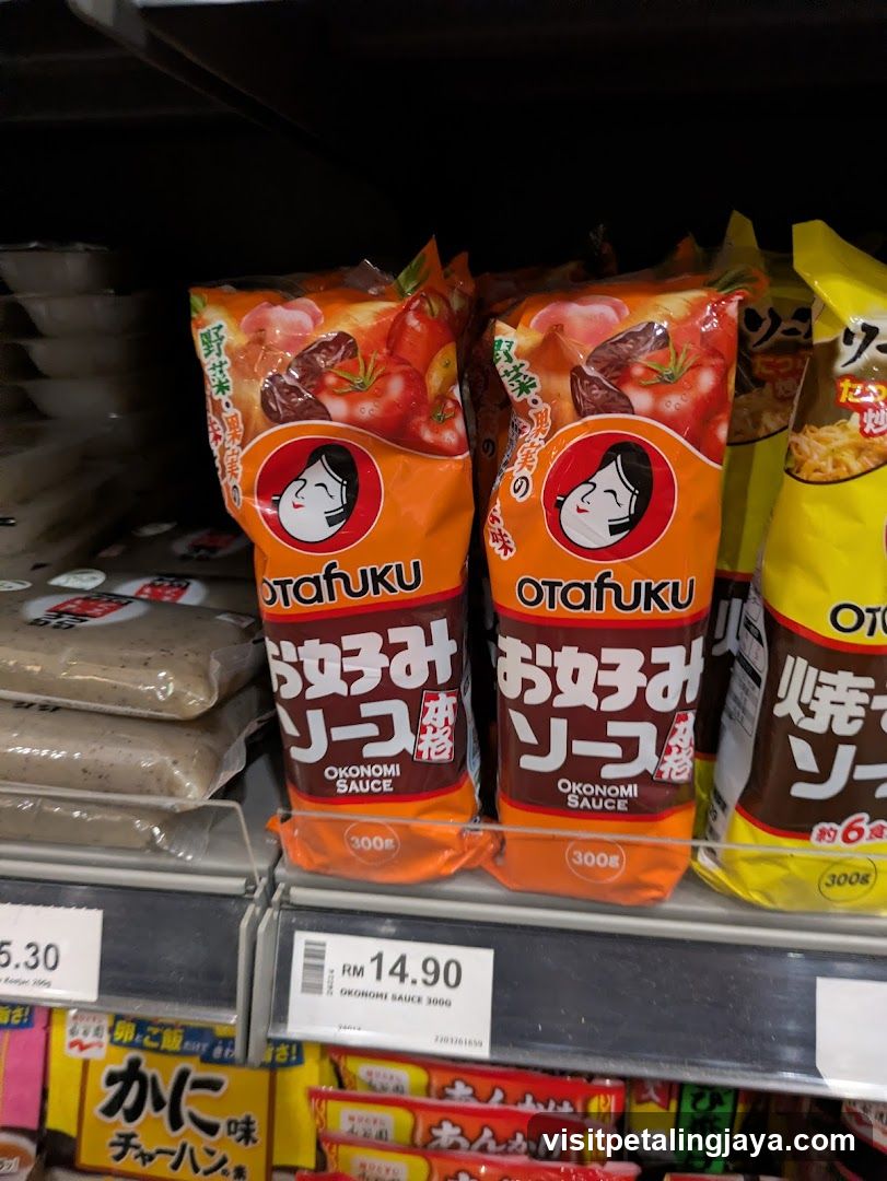 Otafuku Okonomi Sauce Packets on Shelf
