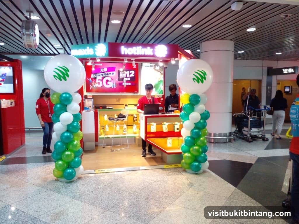 Telecommunications Kiosk with Balloons