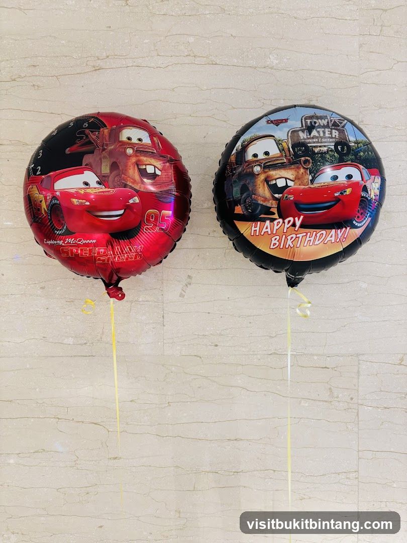 Cars themed balloons