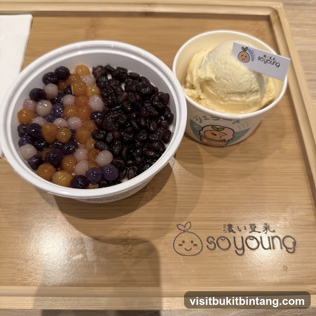 Dessert with Ice Cream and Boba