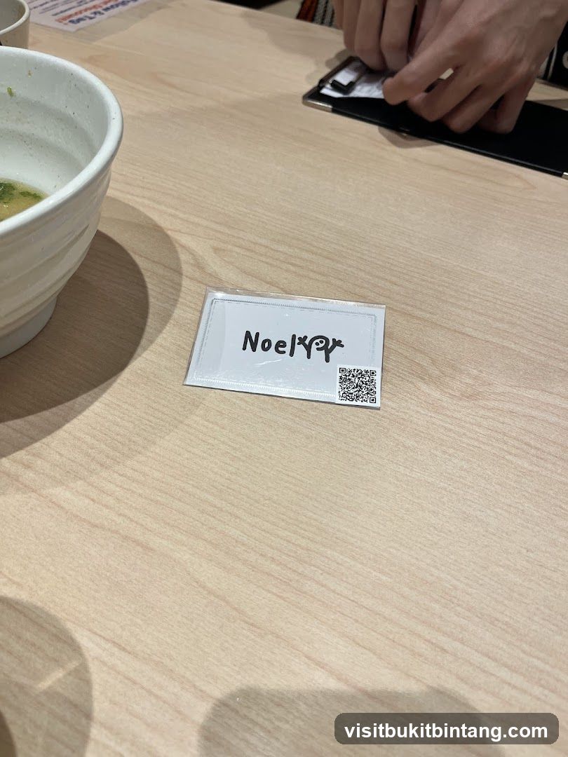 Table Setting with Name Card