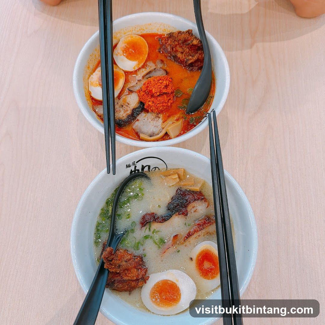 Two bowls of ramen