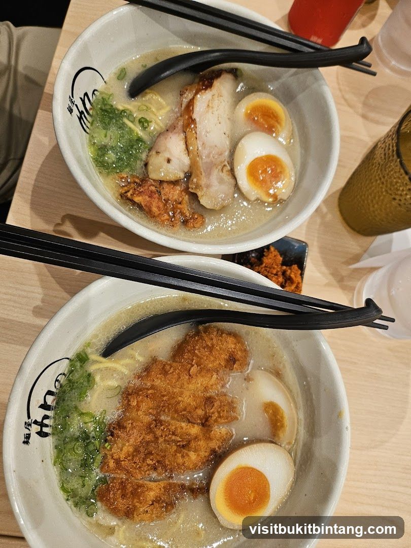 Two bowls of ramen