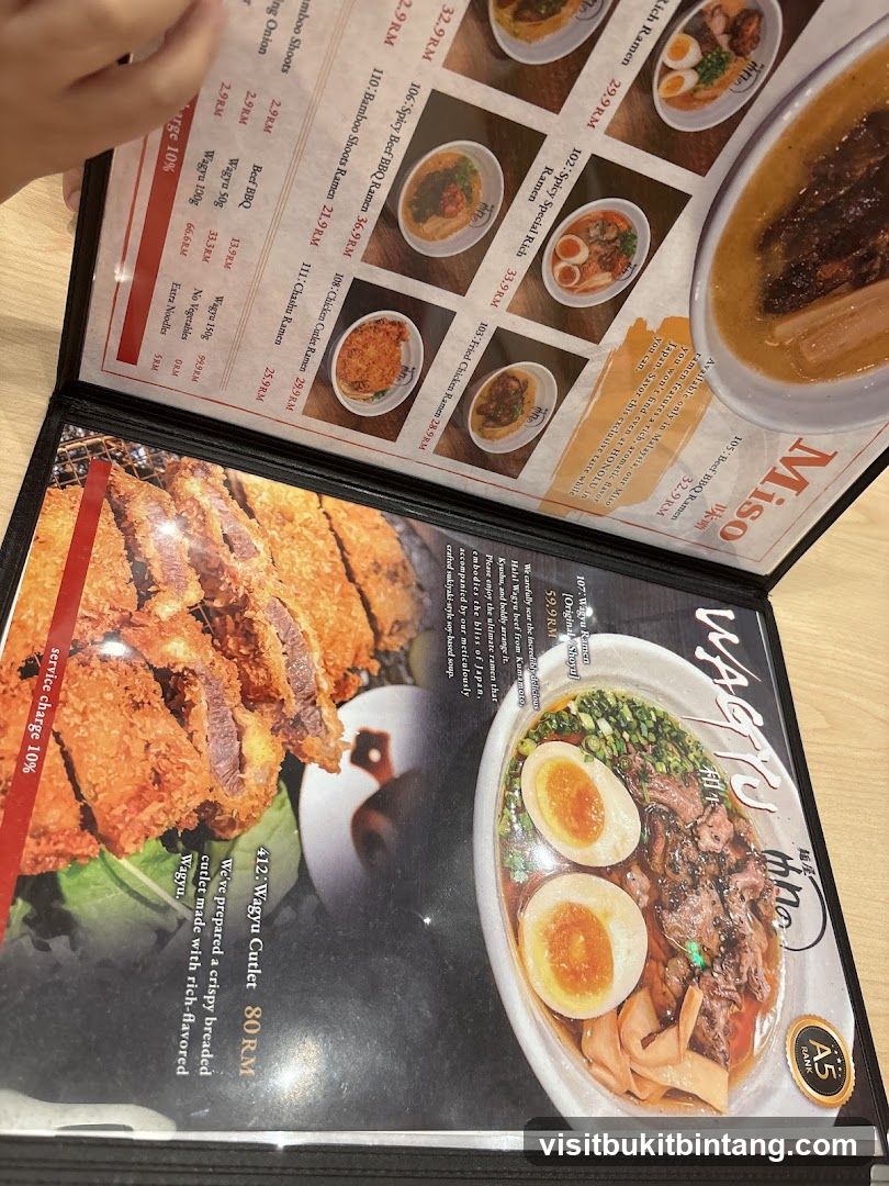 Ramen Menu