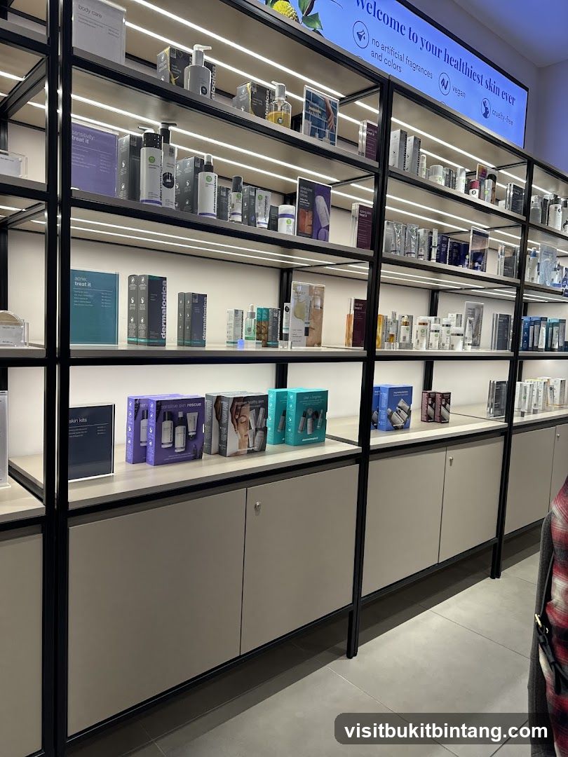Skincare Products Display