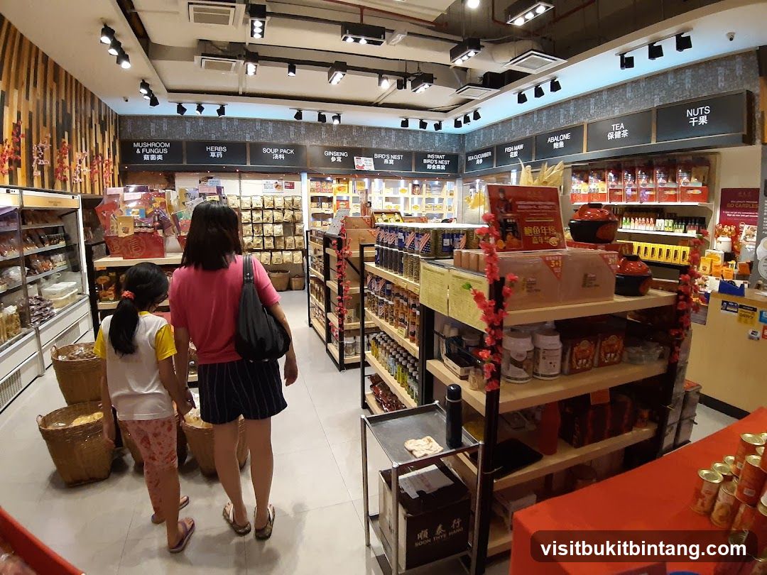 Interior of a health food store