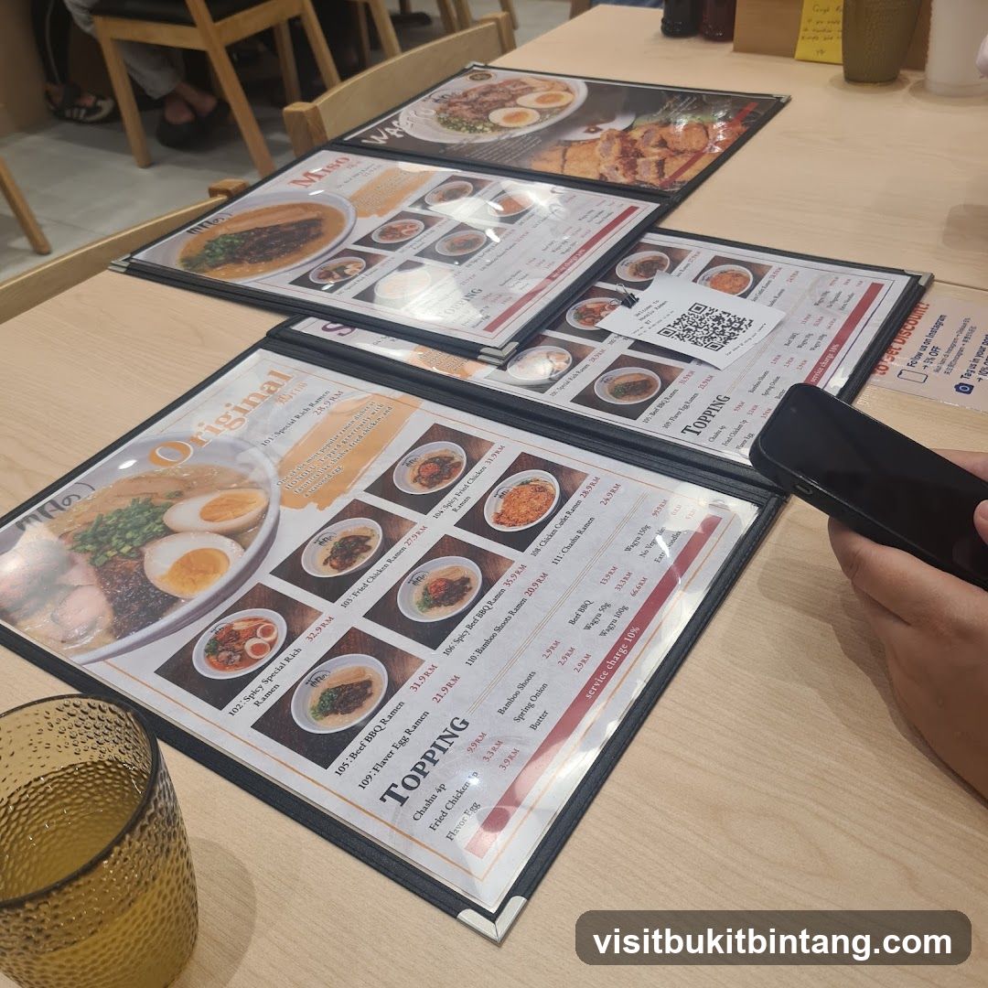 Ramen Menu