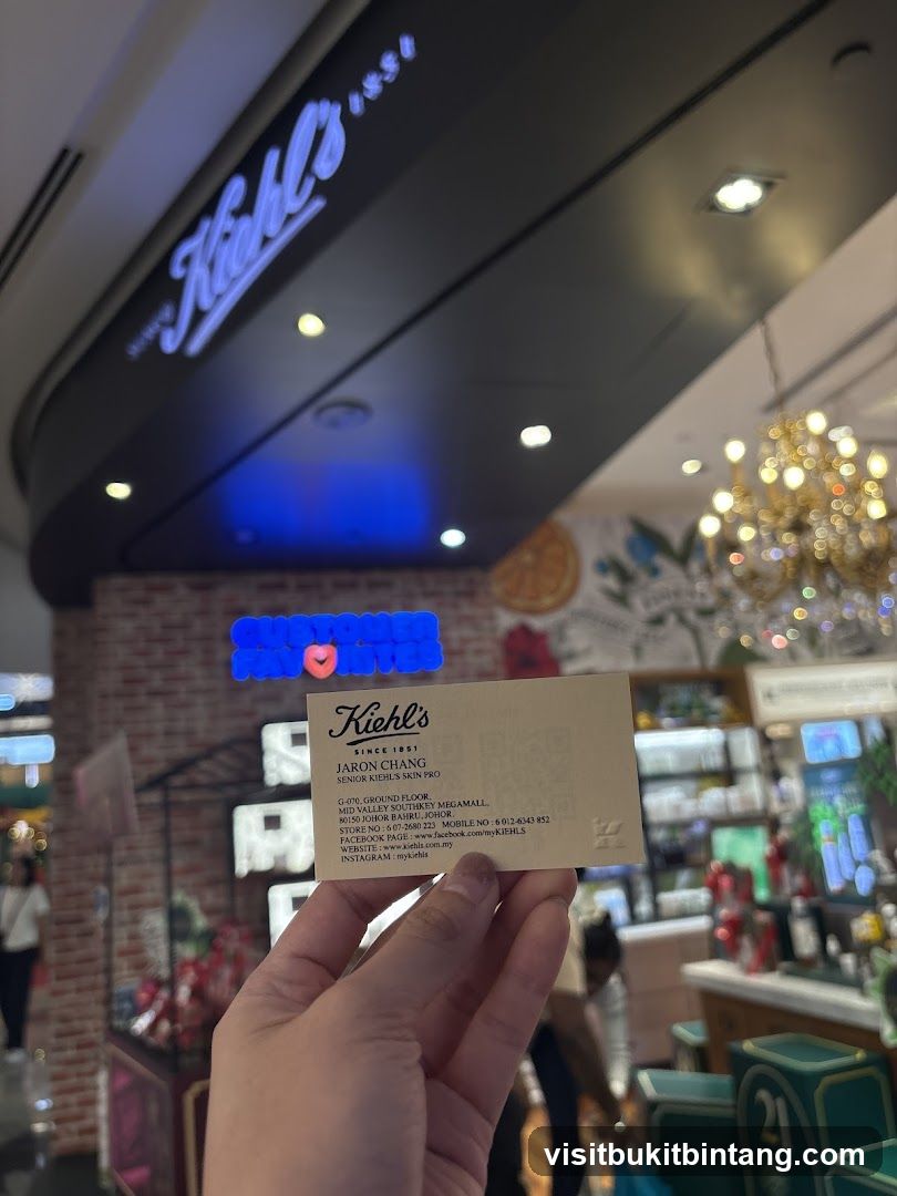 Kiehl's Business Card