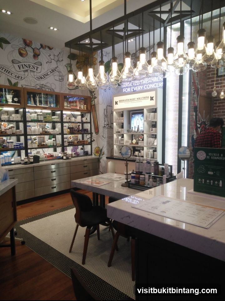 Skincare Products Display