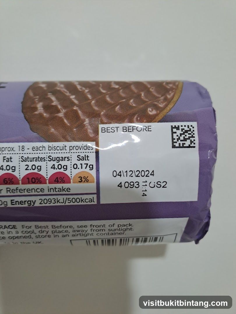 Product Packaging with Nutritional Information