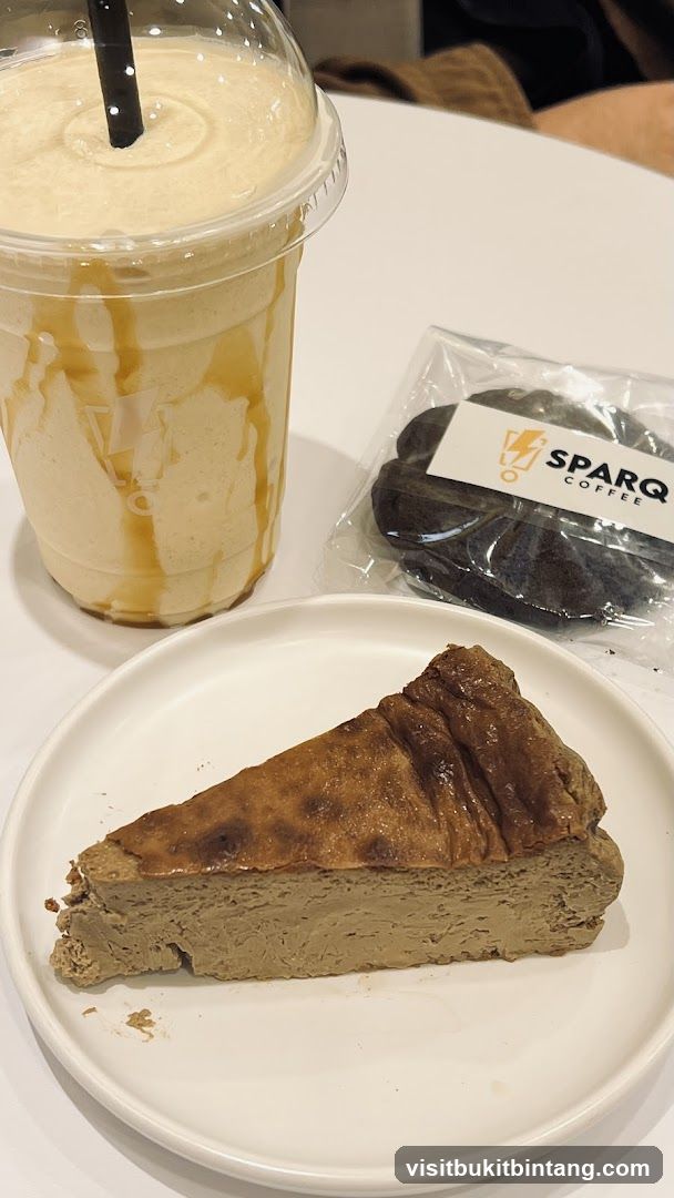 Coffee drink and dessert