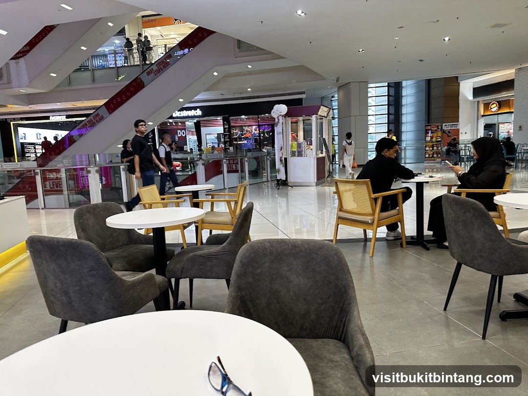 Mall Interior with Seating Area