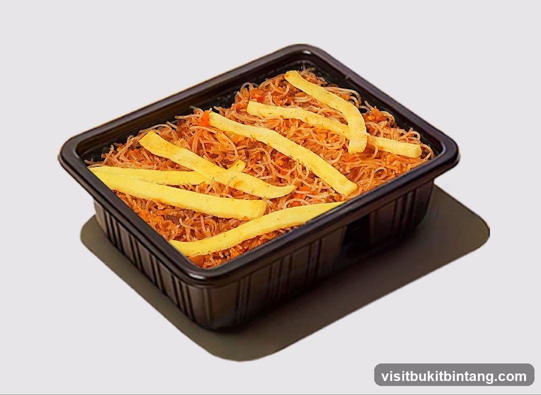 Noodle Dish in Takeout Container