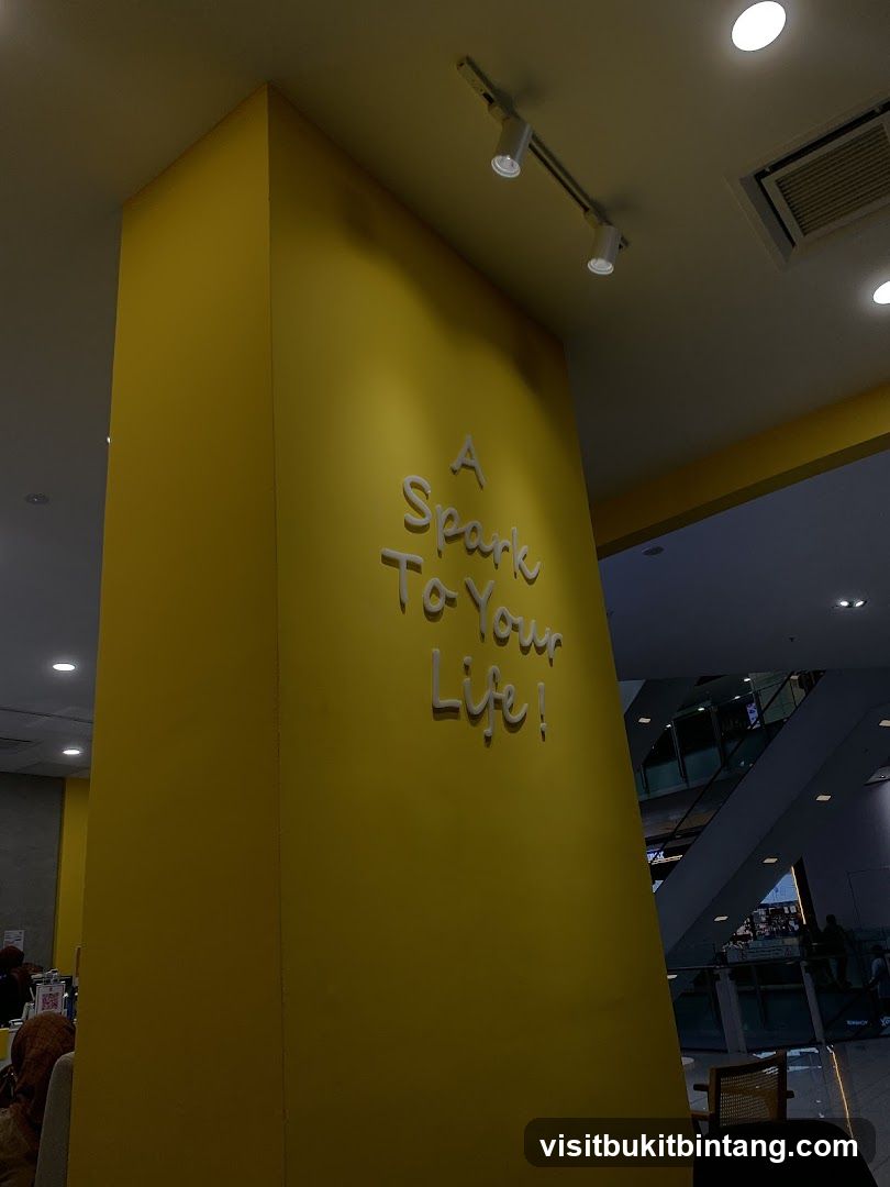 Yellow Pillar with Text