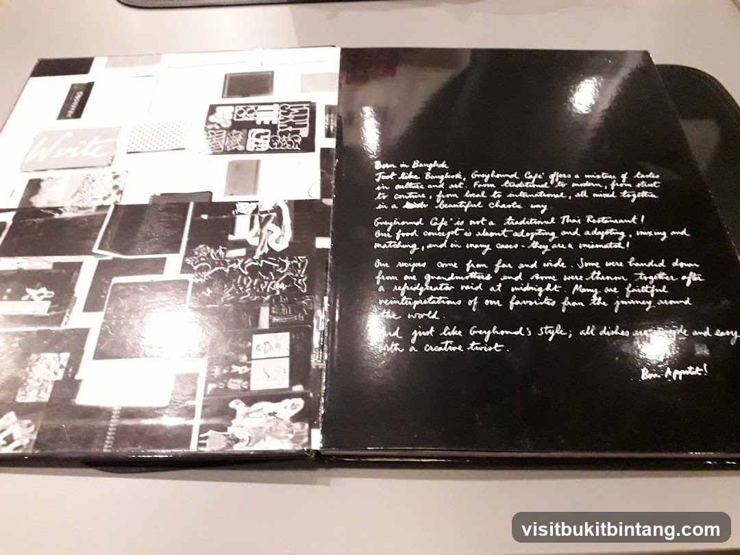 Greyhound Cafe Menu Description