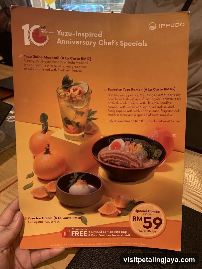 Ippudo Yuzu-Inspired Anniversary Chef's Specials Menu