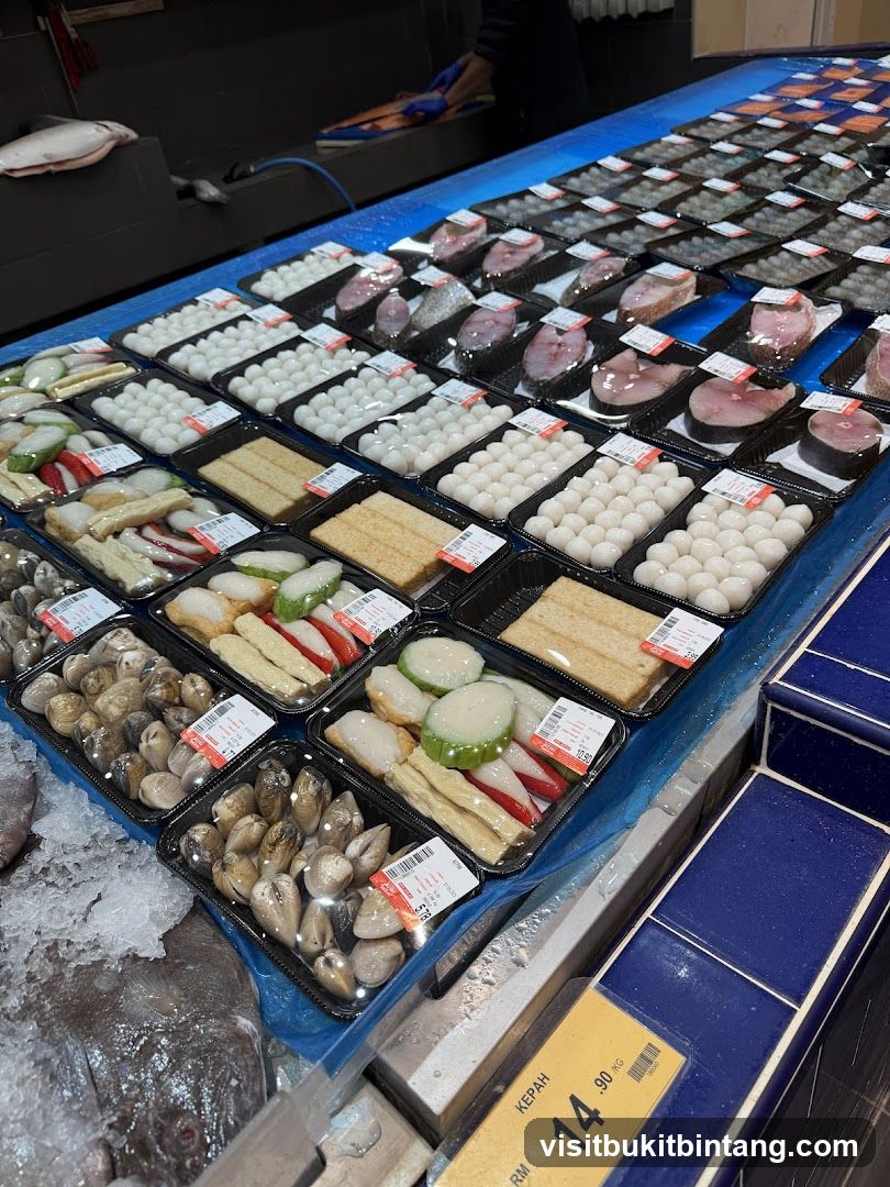 Seafood and Prepared Ingredients Display