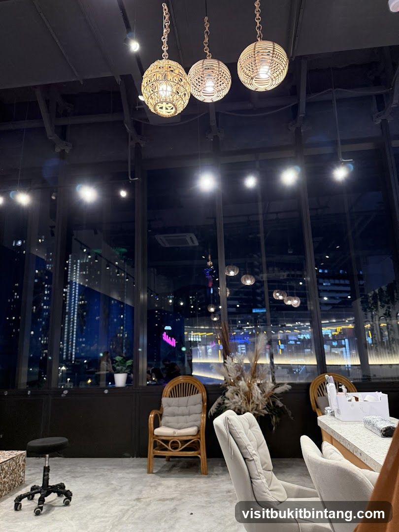 Salon Interior with City View