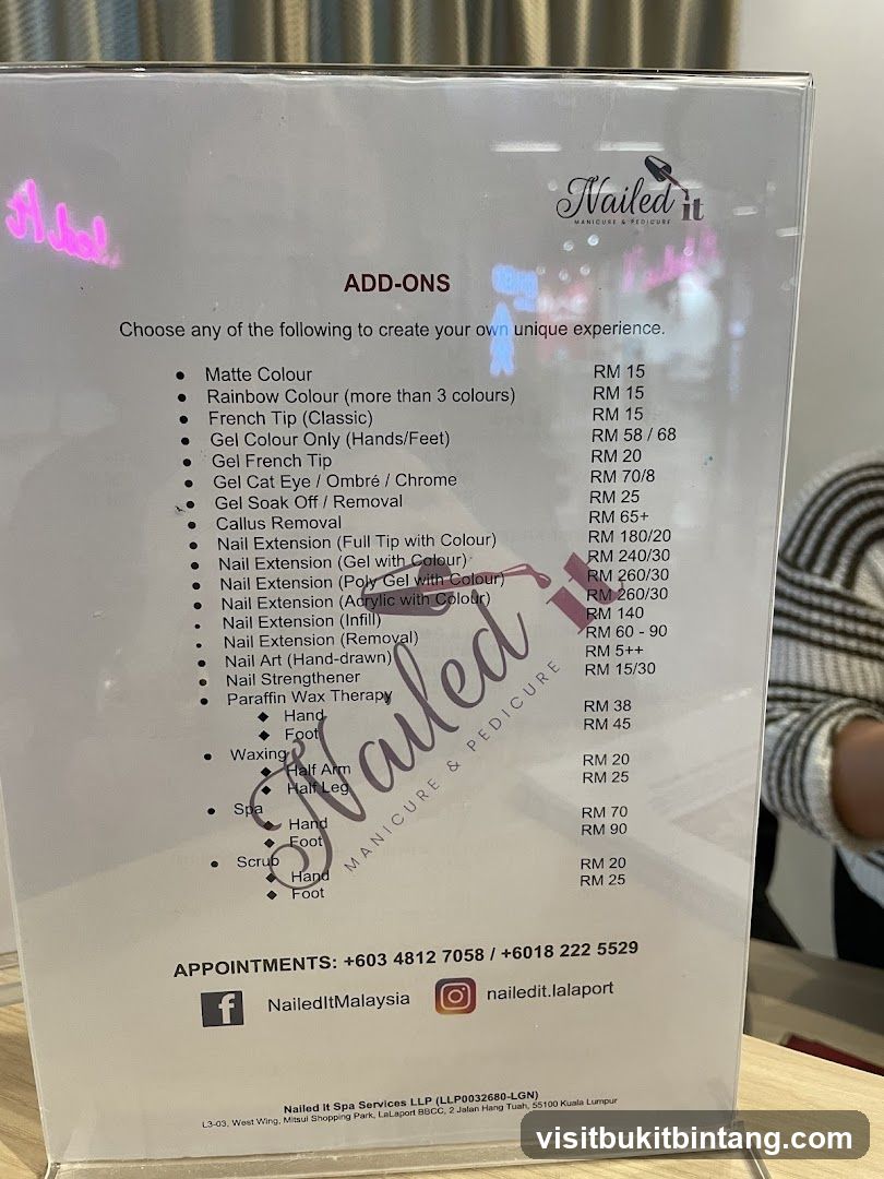 Nailed It Manicure & Pedicure Add-Ons
