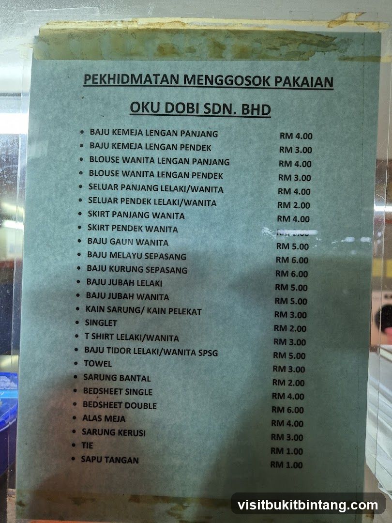 PEKHIDMATAN MENGGOSOK PAKAIAN OKU DOBI SDN. BHD