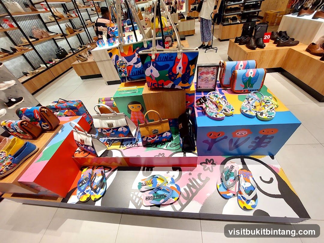Display of Bags and Footwear