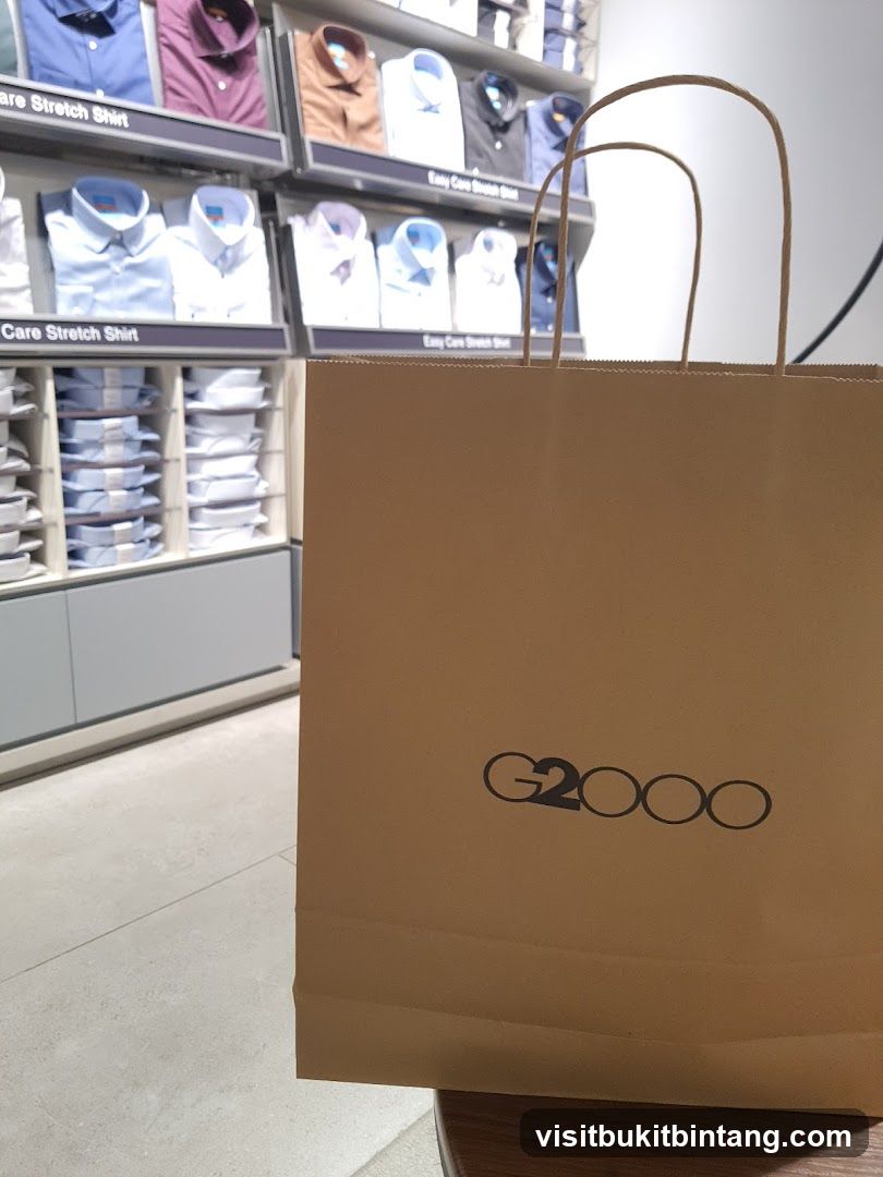 G2000 Shopping Bag and Shirts
