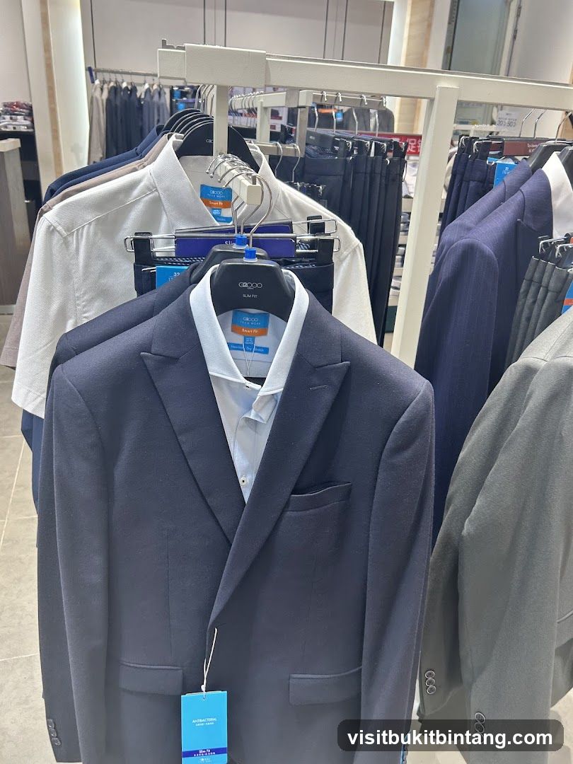 Men's Suits and Shirts Display