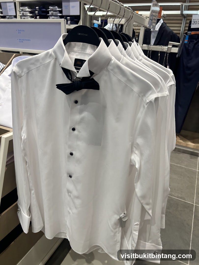White Dress Shirts with Bow Ties