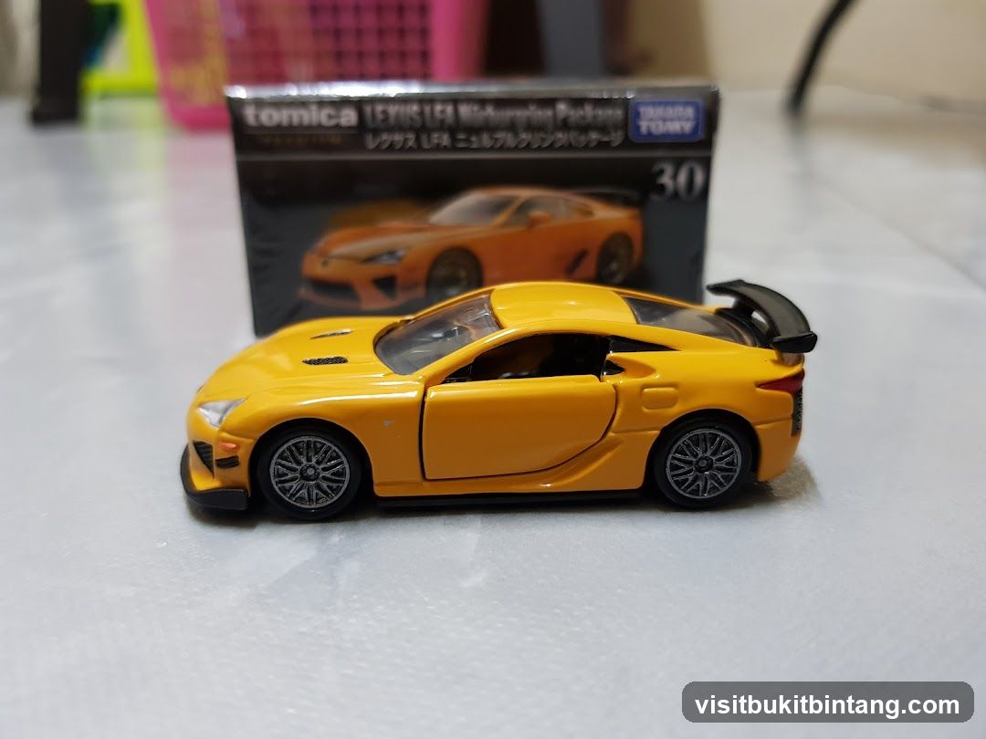 Yellow Lexus LFA Toy Car