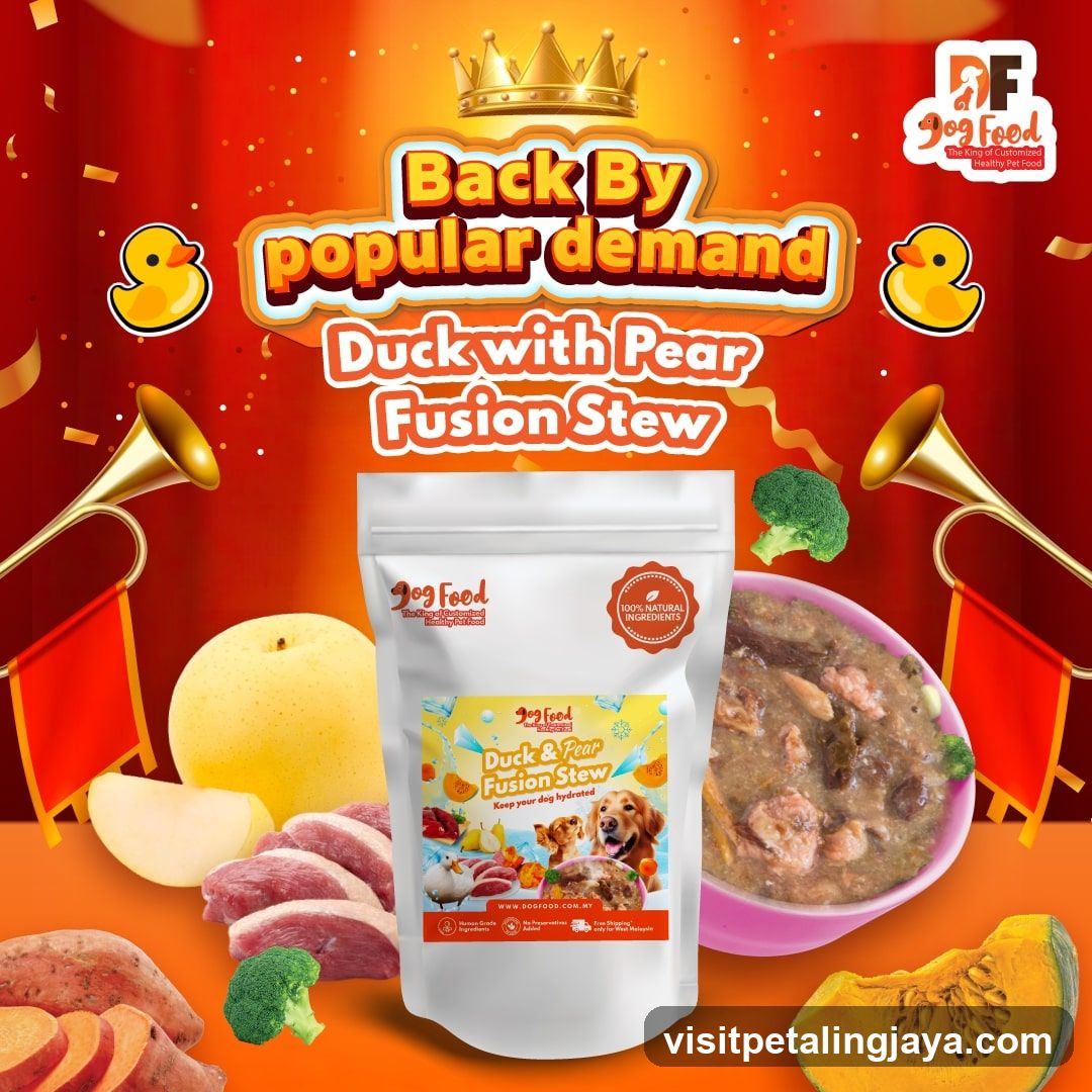 Duck with Pear Fusion Stew Pet Food Ad